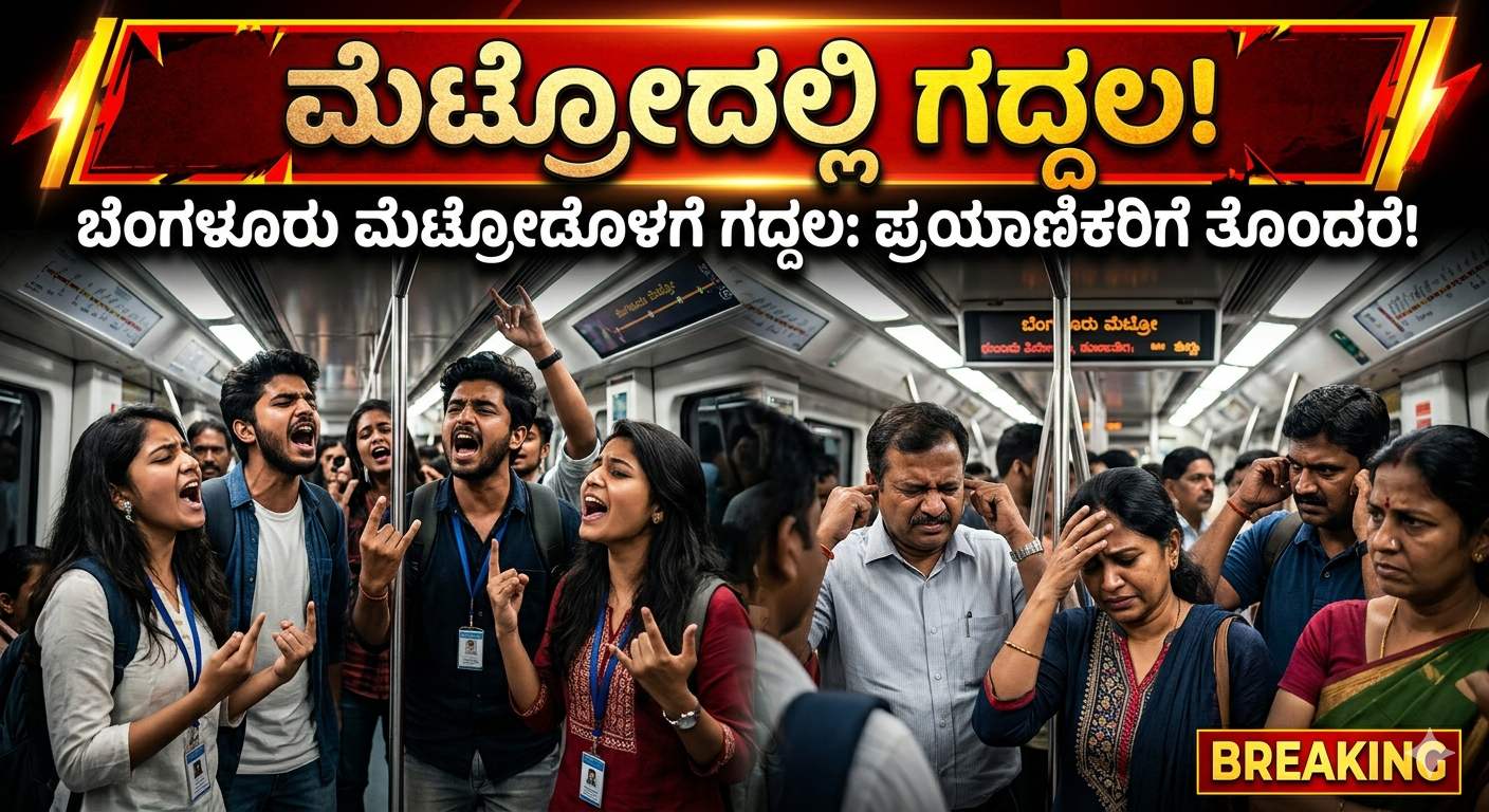ಬೆಂಗಳೂರು ಮೆಟ್ರೋದಲ್ಲಿ ಹಿಂದಿ ಹಾಡು ಗದ್ದಲ! 11 ಮಂದಿಗೆ FIR – ಮಹಿಳೆಯರು ತಪ್ಪಿಸಿಕೊಂಡರಾ?