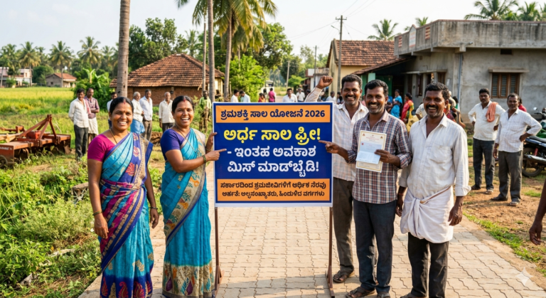 🚨 ಶ್ರಮಶಕ್ತಿ ಸಾಲ ಯೋಜನೆ 2026: ₹50,000 ಸಾಲದಲ್ಲಿ ₹25,000 ಫ್ರೀ! ಅರ್ಜಿ ಆರಂಭ – ಇಲ್ಲಿ Apply ಮಾಡಿ