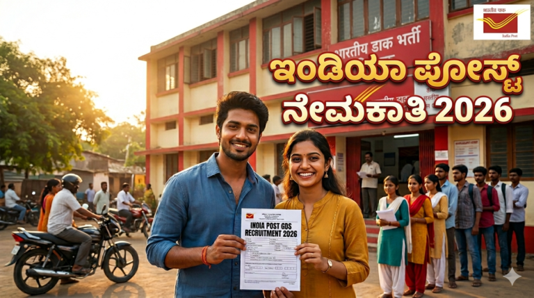 India Post GDS Recruitment 2026: ಪರೀಕ್ಷೆ ಇಲ್ಲದೆ ನೇರ ಆಯ್ಕೆ! 10ನೇ ಪಾಸ್ ಅಭ್ಯರ್ಥಿಗಳಿಗೆ ಭಾರಿ ಸರ್ಕಾರಿ ಉದ್ಯೋಗ ಅವಕಾಶ