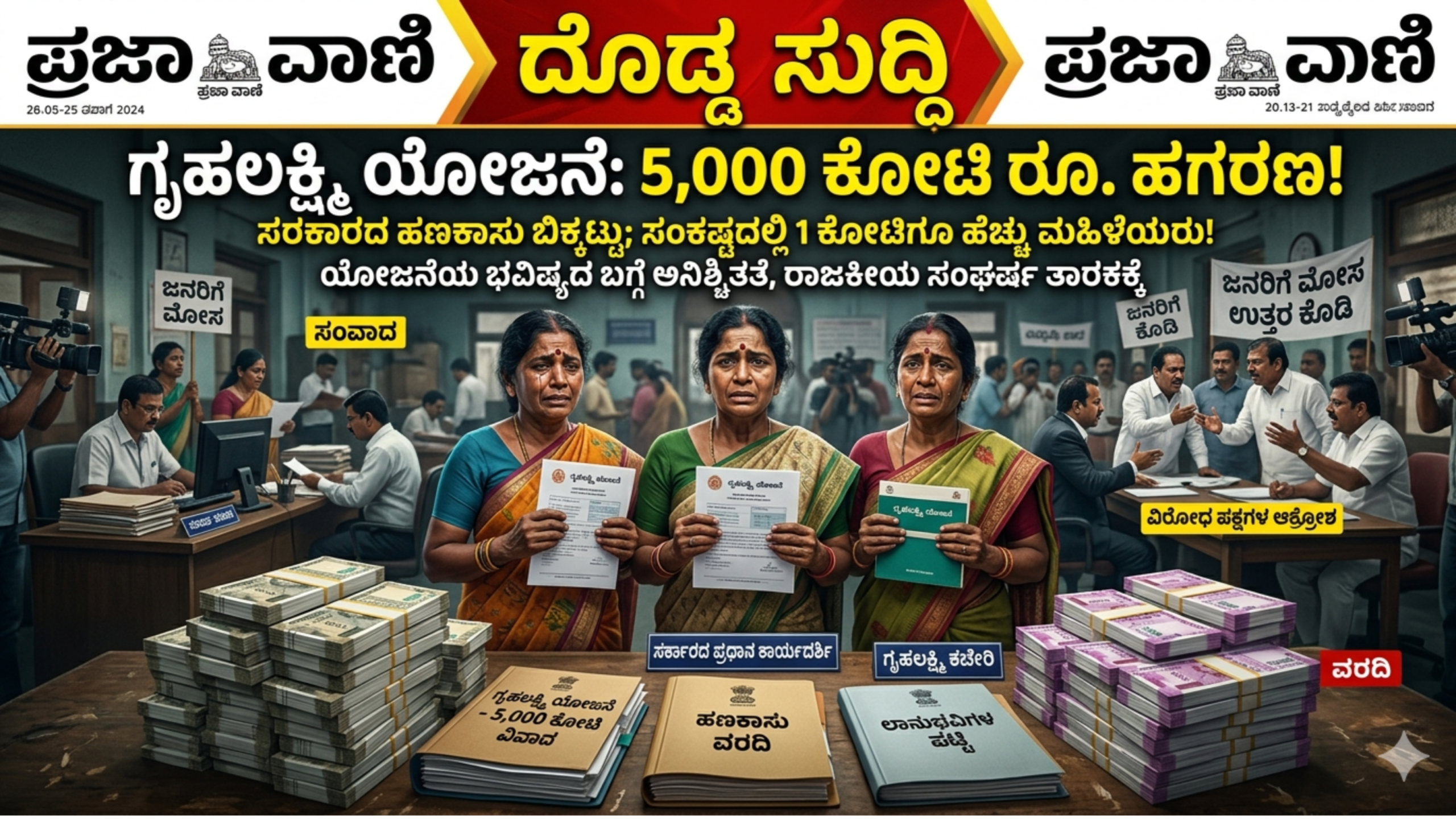 ಗೃಹಲಕ್ಷ್ಮಿ ಯೋಜನೆ 5,000 ಕೋಟಿ ರೂ. ವಿವಾದ | ಸುರೇಶ್ ಕುಮಾರ್ vs ಸಿದ್ದರಾಮಯ್ಯ ಸಂಪೂರ್ಣ ಮಾಹಿತಿ